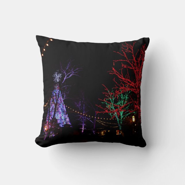 Christmas at Silver Dollar City Throw Pillow (Front)