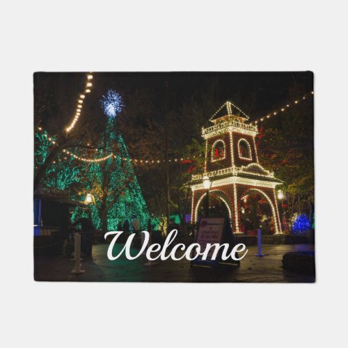 Christmas At Silver Dollar City Welcome Doormat