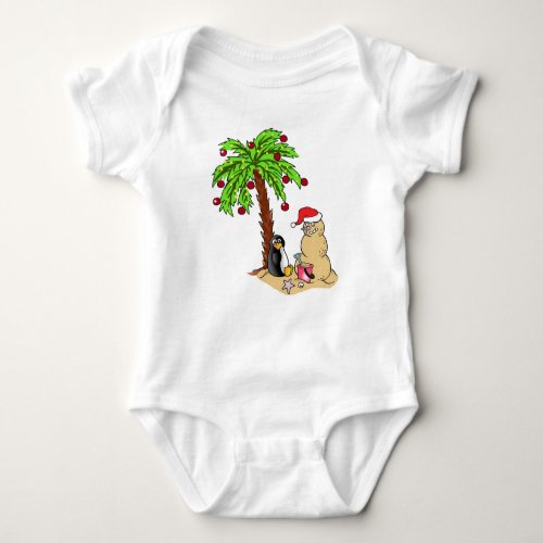 Christmas at the Beach Baby Bodysuit