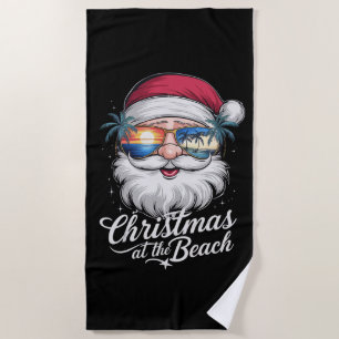 Christmas At The Beach Hawaiian Summer Holiday Beach Towel