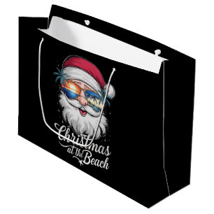 Christmas At The Beach Hawaiian Summer Holiday Large Gift Bag