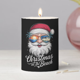 Christmas At The Beach Hawaiian Summer Holiday Pillar Candle