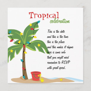 Christmas at the Beach Invitation