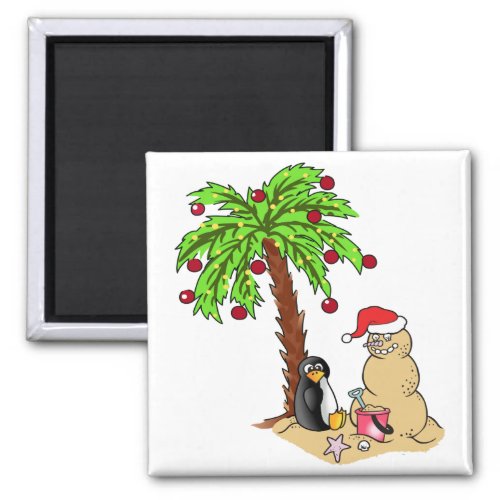 Christmas at the Beach Magnet