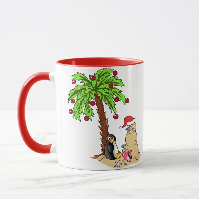 Christmas at the Beach Mug (Left)