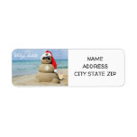 **CHRISTMAS AT THE BEACH** RETURN ADDRESS LABEL<br><div class="desc">CHRISTMAS AT THE BEACH RETURN ADDRESS LABELS (CHECK OUT MY MATCHING GROUP OF CARDS IF YOU WISH) ARE HERE JUST IN TIME FOR THE "HOLIDAY SEASON"! THANKS FOR STOPPING BY ONE OF MY EIGHT STORES AND "MERRY CHRISTMAS" TO YOU!!!!</div>