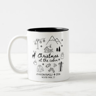 Christmas at the Cabin Group Matching Family Two-Tone Coffee Mug