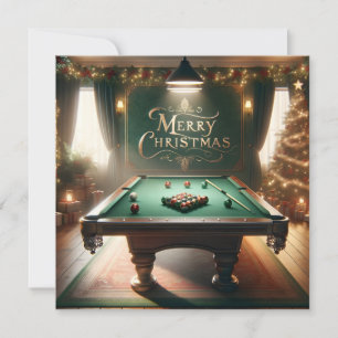 Christmas at the Cue Club Holiday Card