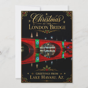 Christmas at the London Bridge Lake Havasu Arizona Holiday Card