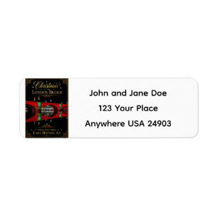 Christmas at the London Bridge Lake Havasu Arizona Label