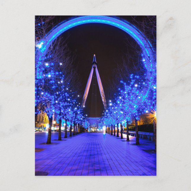 Christmas at the London Eye Holiday Postcard (Front)