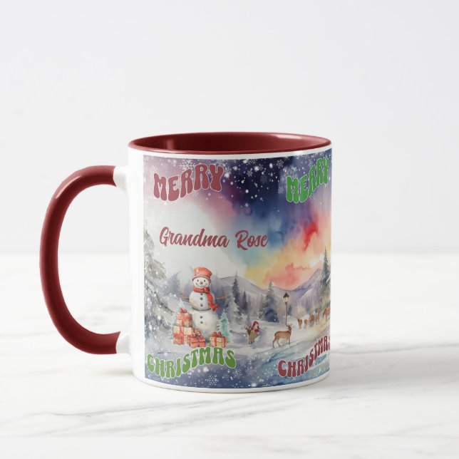 Christmas at the North Pole Customized Mug (Left)