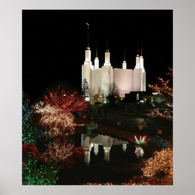 Christmas at the Washington DC Temple Poster (Front)