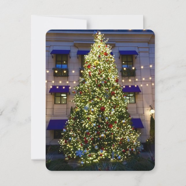 Christmas at Waldorf Astoria Chicago Note Card (Front)