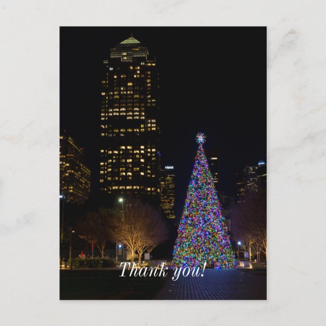 Christmas At Warren Park Night Postcard (Front)