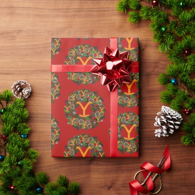 Christmas at Yellowstone - Wrapping Paper (Holiday Gift)