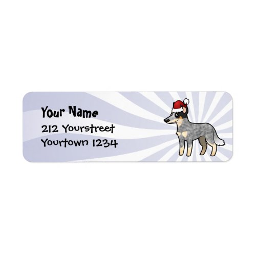 Christmas Australian Cattle Dog  Kelpie Label
