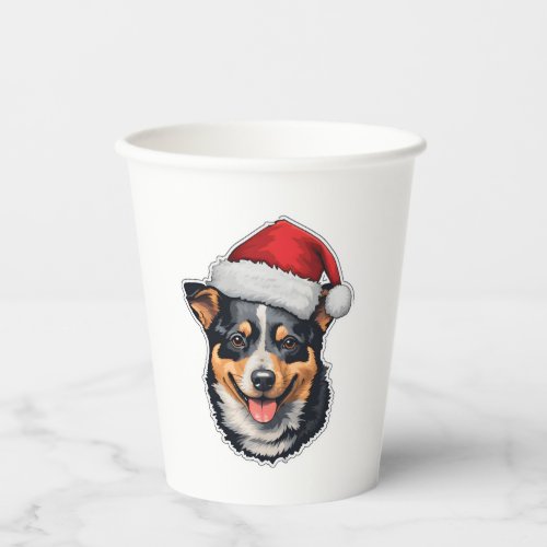 Christmas Australian Cattle Dog   Paper Cups