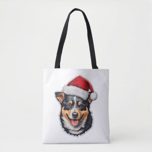 Christmas Australian Cattle Dog   Tote Bag