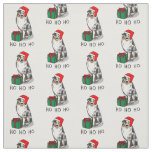 Christmas Australian Shepherd (blue merle tan/w 1) Fabric