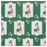 Christmas Australian Shepherd (blue merle tan/w 1) Fabric