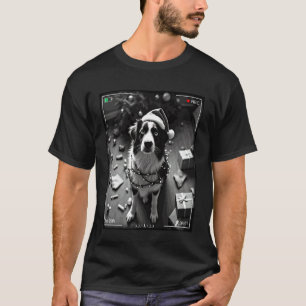Christmas Australian Shepherd Caught On Camera T-Shirt