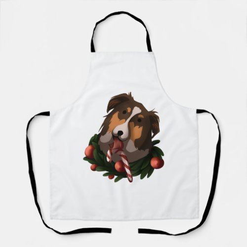 christmas australian Shepherd Classic T_Shirt Apron