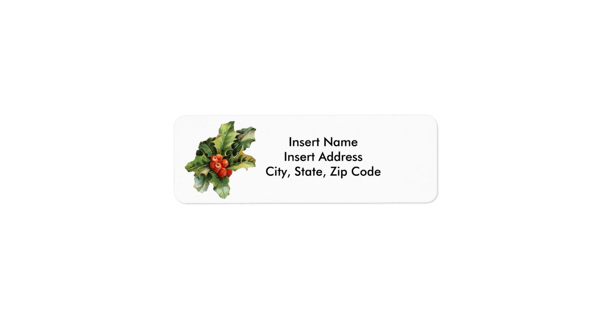 Christmas Avery Address Label | Zazzle.com