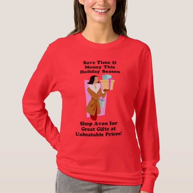 Christmas Avon Shirt - Long Sleeve (Front)