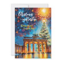 ‘Christmas Away in Berlin’ Greeting Card