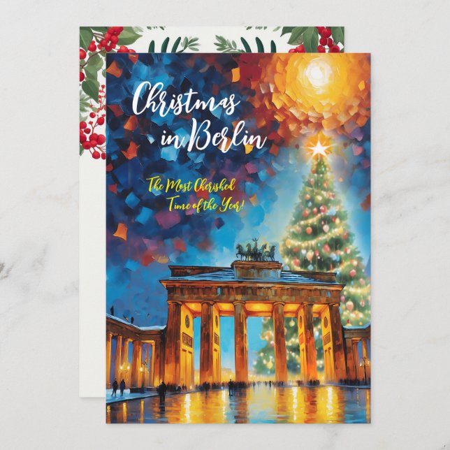 ‘Christmas Away in Berlin’ Greeting Card (Front/Back)