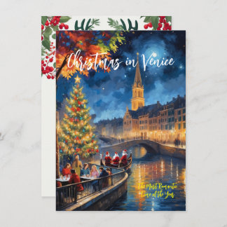 ‘Christmas Away in Venice’ Greeting Card