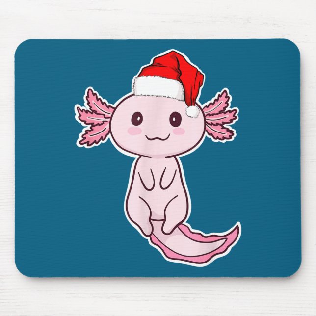 Christmas Axolotl  Mouse Pad (Front)