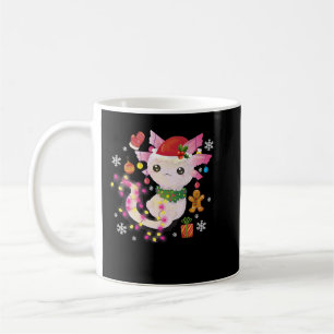 Christmas Axolotl Santa Hat Light Anime Xmas For G Coffee Mug
