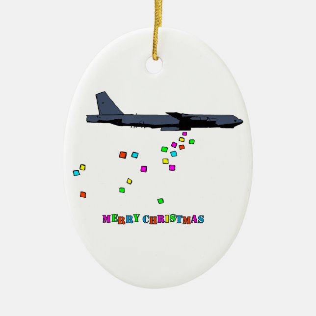 Christmas - B-52 Gifting - Ceramic Ornament (Front)
