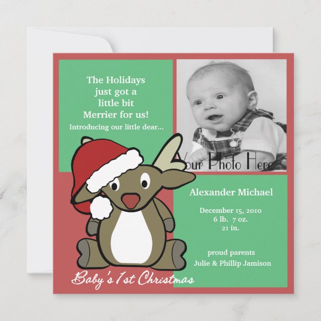 Christmas Baby Announcement (Front)