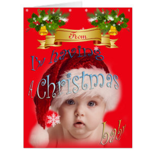 Christmas Baby announcement