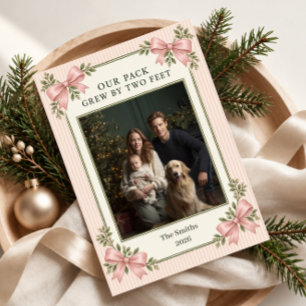 Christmas Baby Announcement Photo