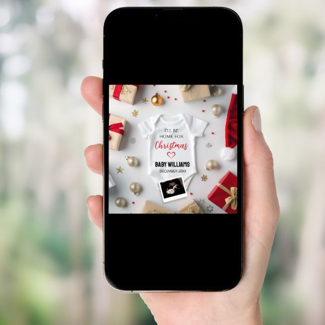 Christmas Baby Announcement Social Media (Front Digital)