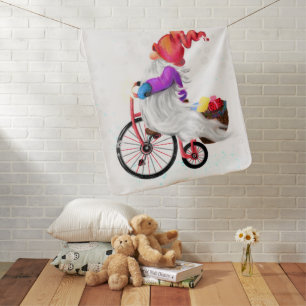 Christmas Baby Blanket Gift Gnome with Gifts