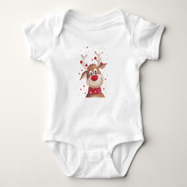 Christmas Baby Bodysuit (Front)