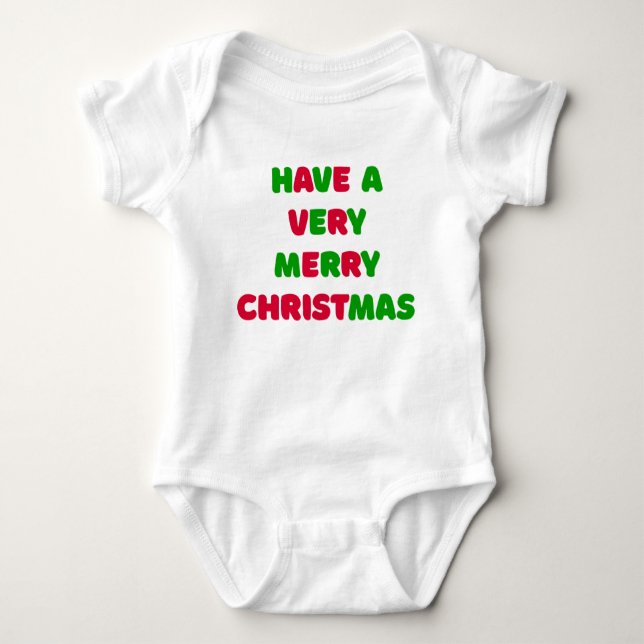 Christmas  baby bodysuit (Front)