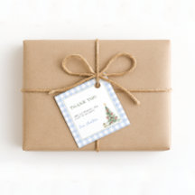 Christmas Baby Boy Shower Favor Tags