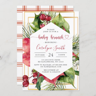 Christmas Baby Brunch Invitation