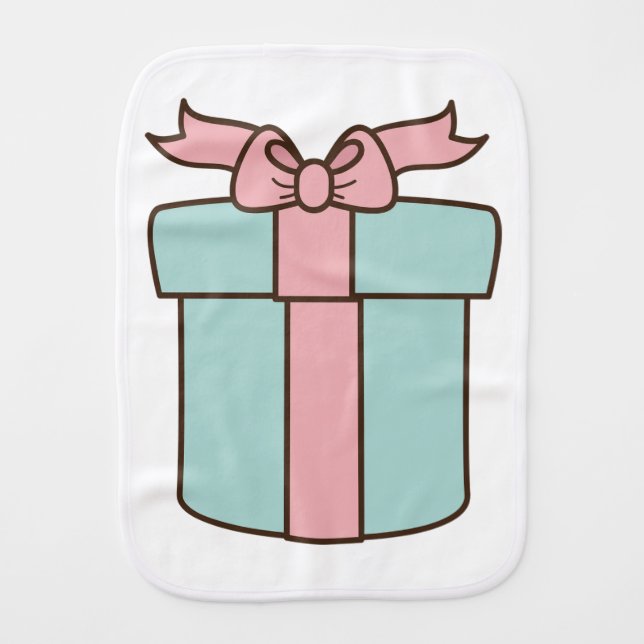 Christmas Baby Burp Cloth (Front)