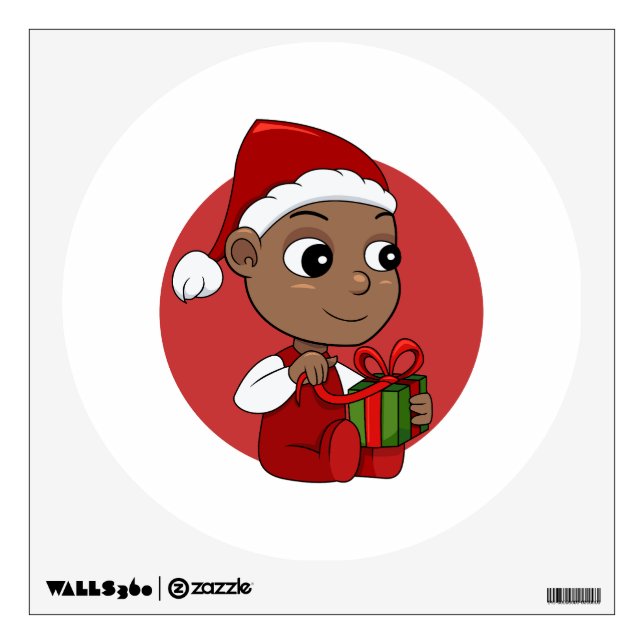 Christmas baby cartoon wall decal (Front)