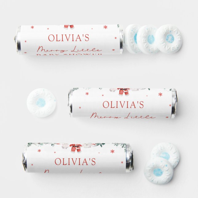 Christmas Baby Clothes Merry Little Baby Shower Breath Savers® Mints (Assorted)