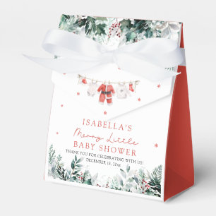 Christmas Baby Clothes Merry Little Baby Shower Favor Boxes