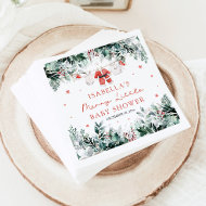 Christmas Baby Clothes Merry Little Baby Shower Napkins
