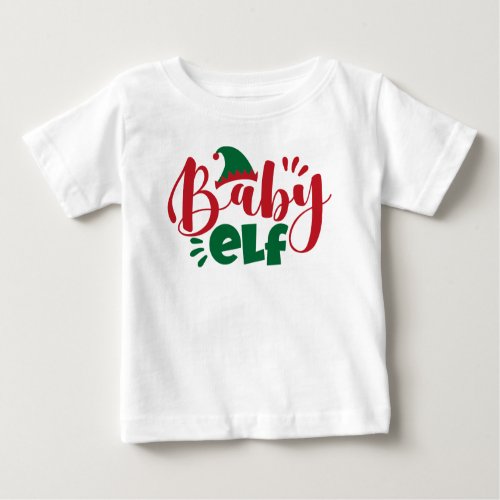 Christmas Baby Elf Baby T_Shirt